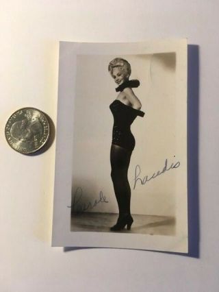 Carole Landis Rare Vintage Autographed Photo Pin Up Tragic One Million B.  C.