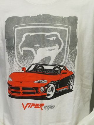 Vintage Graphic T - shirt - Dodge Viper R/T 10 - Men ' s Extra Large 2