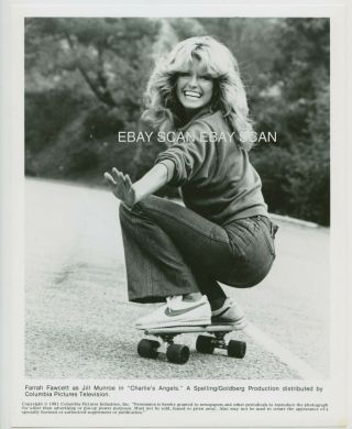 Farrah Fawcett Riding Skateboard Charlie 