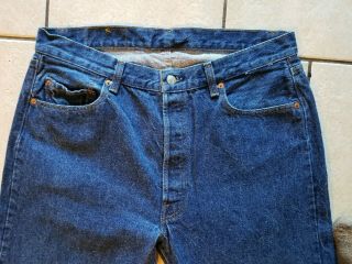 Vintage 1982 - 1985 Levis STF 501xx Single - Felled Denim Indigo Jeans Tag 38×32 5