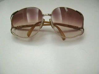 Vintage Christian Dior Lunettes Sunglasses Beige Gold 2250 42 63 17