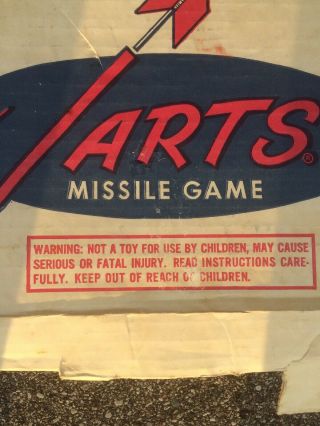 VINTAGE YARD JARTS GAME BOX ONLY WITH 2 HOOPS OUTDOOR TOSS THROW 4