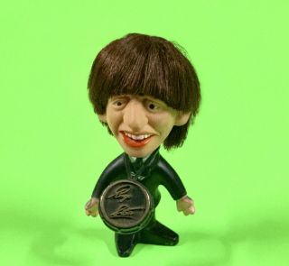 Vintage 1964 Beatles Ringo Starr Remco Nems Doll Figure W/ Drum Soft Body