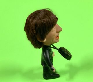 Vintage 1964 Beatles Ringo Starr Remco NEMS Doll Figure w/ Drum Soft Body 4