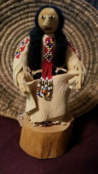 , Vintage Ottogary Shoshone Doll Native American Indian 2