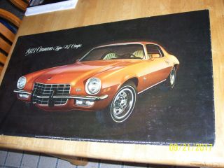 Vintage 1973 Camaro Ltcoupe Gm Dealer Showroom Poster Sign 32x18,  Cardboard