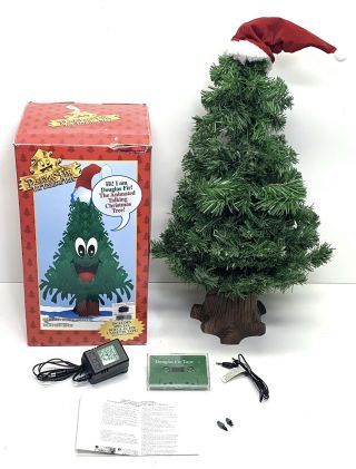 Vintage Gemmy 1996 Douglas Fir Talking Tree Animated Christmas Tree