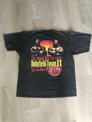 Vintage Mike Tyson Vs Holyfield T - Shirt June 28,  1997 Mgm Xl Holyfield - Tyson Ii