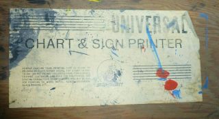 1952 Vintage Stamper Kraft Sign Printer Set.  Wooden/Rubber Stamp Blocks 6