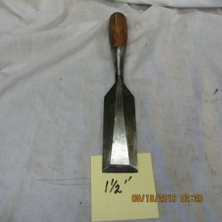 Antique/vintage Stanley Tools Everlast 40 - 1 1/2 " Wood Chisel Fair/good Cond.