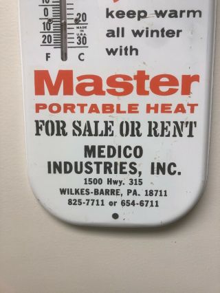 Vtg Koehring THERMOMETER MEDICO INDUSTRIES WILKES BARRE PA PinUp Sexy SIGN  2