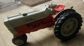 Vintage Hubley 961,  diecast Ford Select - O - Speed tractor with three point. 3