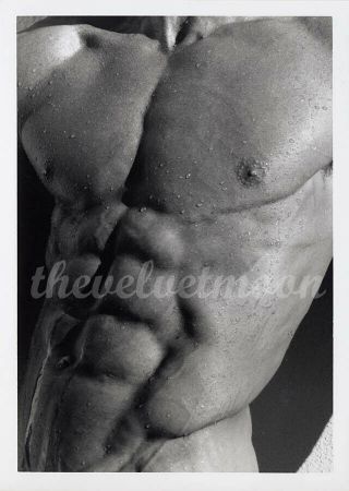 Vintage Male Nude - Jeff Palmer Ripped Lean Muscular Figure Study Closeup