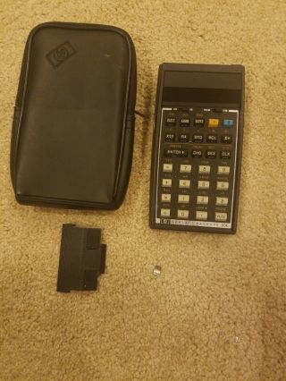 Hewlett Packard 33e Programmable Calculator,  In Authentic Hp Case,  Vintage