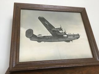 Vintage WWII B - 24 Liberator Bomber Airplane Press Photograph John Faber 5