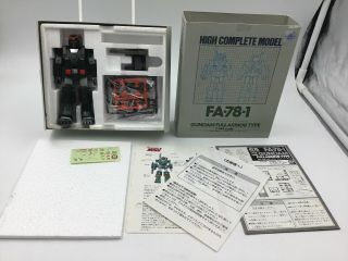 Vintage 1/144 High Complete Model 1 Fa - 78 - 1 Gundam Full Armor Type Bandai Nib