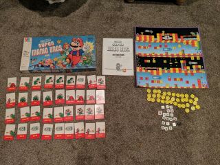 Vintage Mario Bros Board Game Milton Bradley Nintendo 1988 Mostly Complete