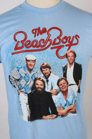 Vintage The Beach Boys 1985 Tour Rock T - Shirt Usa Deadstock Mens Size Xl
