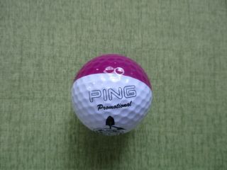 Vintage C.  1995 Ping Promotional Lead Golddiggers Gu Purple & White 1 Golf Ball