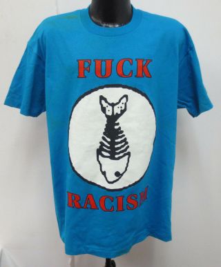 Fishbone Xl Shirt Rock & Roll Band Anvil F K Racism Brockum Vintage Retro Vtg