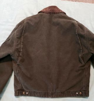 Vintage Carhartt Blanket Lined Chore Work Jacket Size L / Reg Mens USA Coat Duck 7