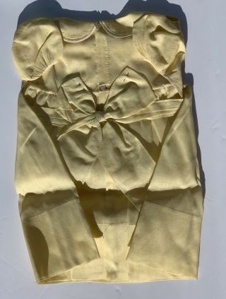 VTG FELTMAN BROS YELLOW TODDLER DRESS IN STERN & MANN ' S BOX CANTON,  OHIO 3