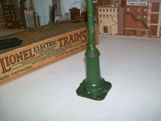 Vintage Prewar Lionel Standard Gauge No.  67 State Green Double Lamp Post 3