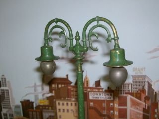 Vintage Prewar Lionel Standard Gauge No.  67 State Green Double Lamp Post 5