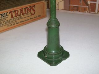 Vintage Prewar Lionel Standard Gauge No.  67 State Green Double Lamp Post 6