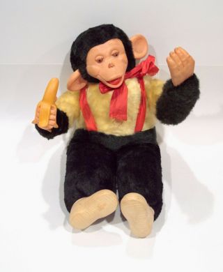 Vintage Howdy Doody Plush Stuffed 18 " Chimpanzee Monkey Mr Bim Zippy Zip