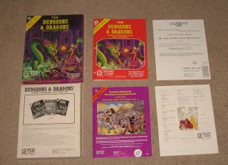 Vintage 1981 Tsr Dungeons And Dragons Basic Set 1011 W/dice (first Printing)