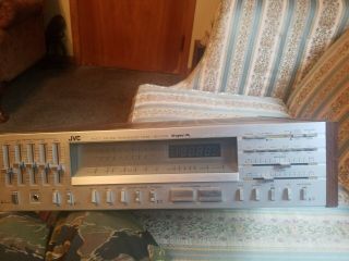 Vintage Silver Face Jvc R - S77 Digital Synthesizer Stereo Reciever A