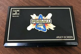 Vintage Nintendo Pinball Handheld Multi - Screen Game & Watch 1983 Model PB - 59 2