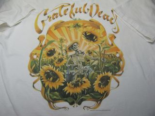 Vtg Rare Grateful Dead Concert T Shirt Garcia 94 Tour Sunflower Grower Art Usa