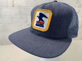 Vintage Us Postal Service Usps Snapback Mesh Denim Trucker Hat Cap Patch