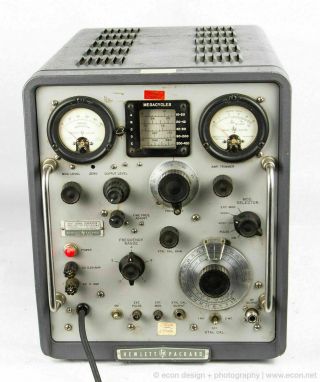 Vintage Hewlett Packard 608d Vacuum Tube Vhf Signal Generator - Powers On