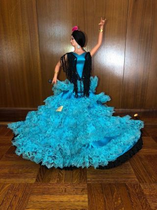 Vintage Rare Lucero Tena Marin Chiclana Spanish Flamenco Dancer Doll