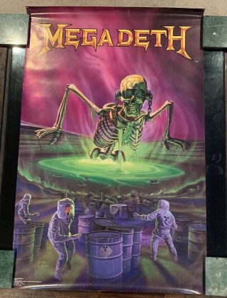 Vintage Megadeth Birth Of Vic 1989 Poster 22 " X 34 " E.  Repka Mdp - 003
