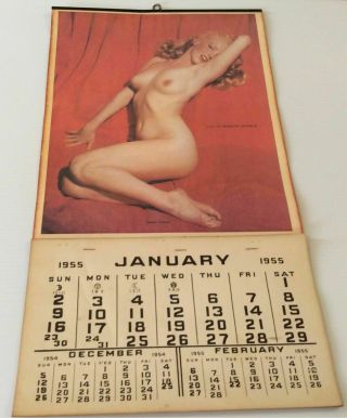 Marilyn Monroe Vintage 1955 Golden Dreams Oversized Calendar