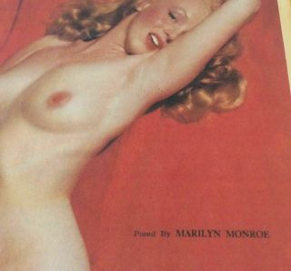MARILYN MONROE Vintage 1955 GOLDEN DREAMS Oversized Calendar 2