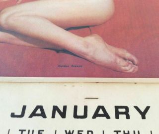 MARILYN MONROE Vintage 1955 GOLDEN DREAMS Oversized Calendar 3