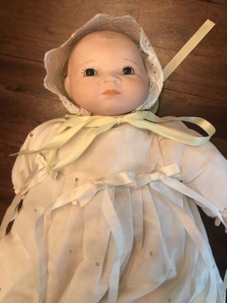 Antique 1923 Bye Lo Bisque Baby Doll By Grace Putnam In Vtg Gown And Bonnet