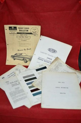 Vintage 1963 Buick Product Service Bulletin Oct 5 Riveria Dealer Information Oem