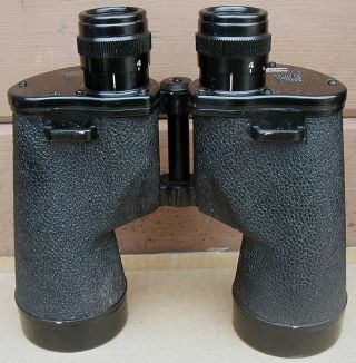Vtg 1940s? WWII? BAUSCH & LOMB 7x50 BINOCULARS Mark 28 w/ CASE & Filter Lenses 3