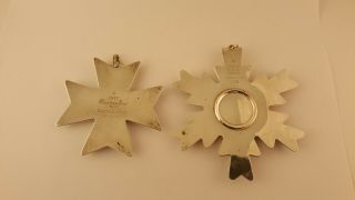 VINTAGE GORHAM AND REED & BARTON STERLING SILVER SNOWFLAKE ORNAMENTS 1970 ' s 6