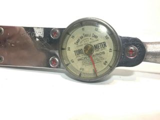 Vintage Snap - On Torqometer TQ - 6 Dial Torque Wrench 1/4 