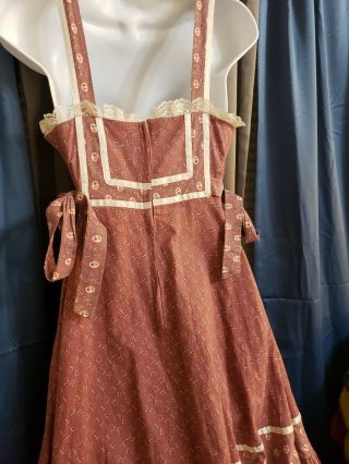 Vintage Gunne Sax Dress By Jessica McClintock Boho Prarie sz XS 4