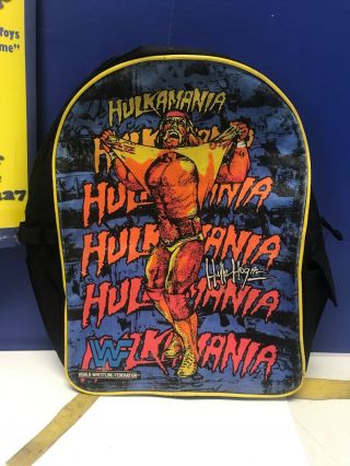 Vintage Wwf Hulk Hogan Kids Backpack 1991 Titan Sports Hulkamania