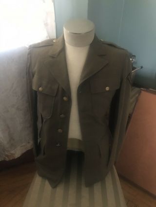 Wwii / Ww2 Us Army 4 Pocket Uniform Jacket Usaaf Vintage 38r