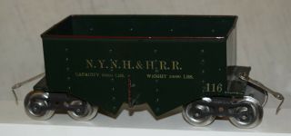 Vintage Prewar Lionel No.  116 Hopper - Green W/ Red Trim - Nynh&h - Standard